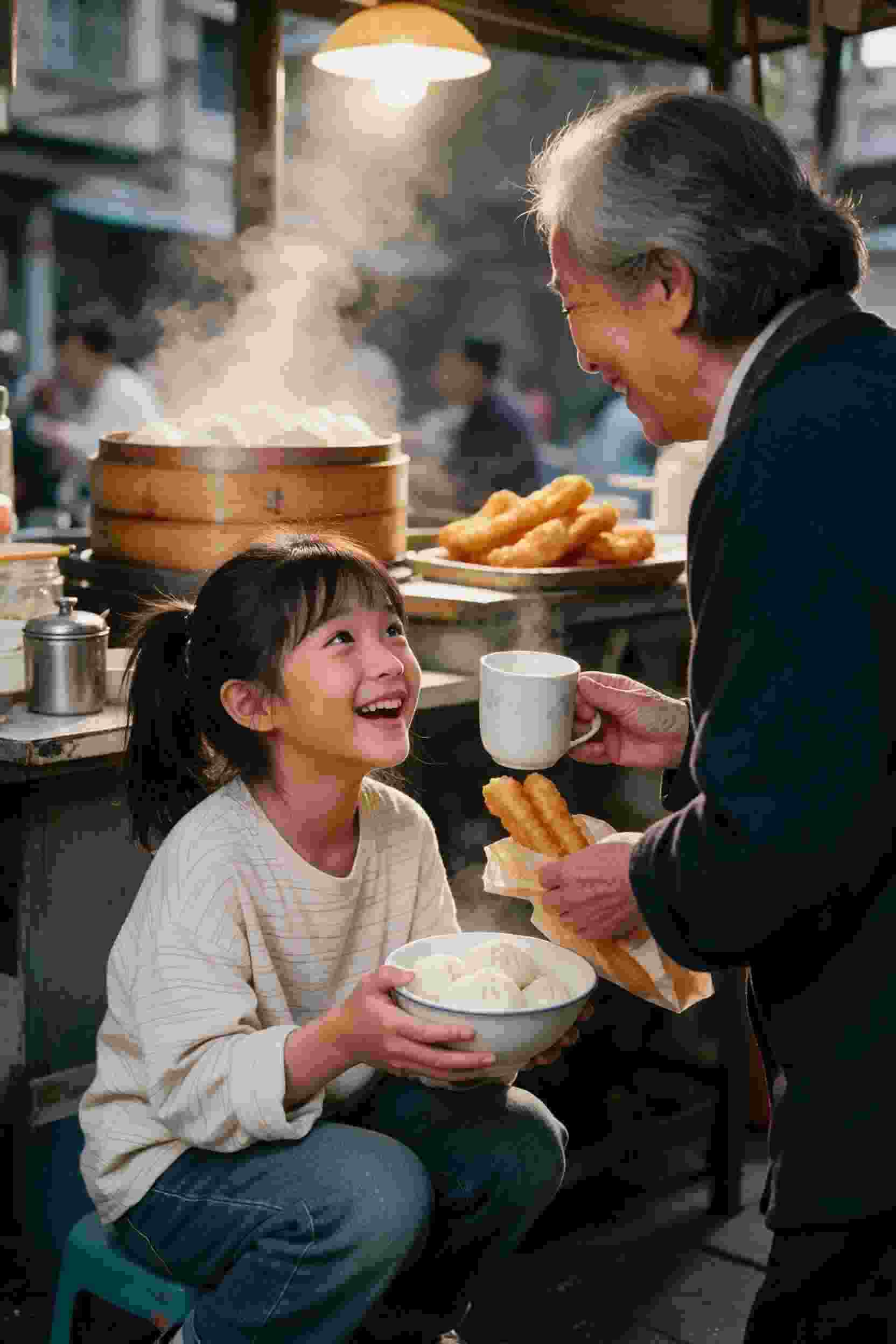 月光下
